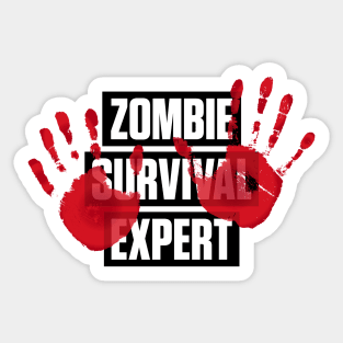 Zombie Survival Expert Sticker